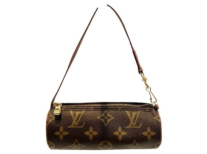 Borsa Louis Vuitton Monogram Old Papillon 30 da donna Marrone - vista 4