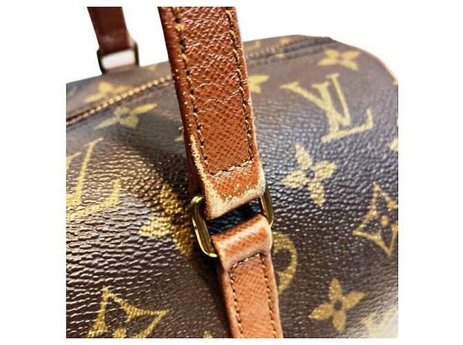 Borsa Louis Vuitton Monogram Old Papillon 30 da donna Marrone - vista 7