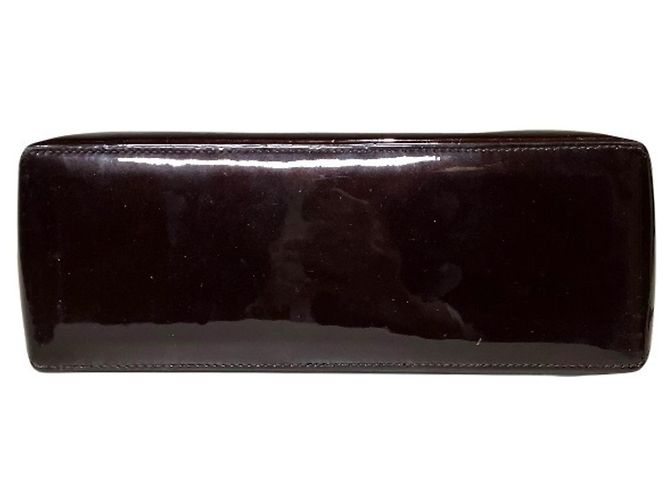 Borsa Louis Vuitton Monogram Vernis Wilshire PM Bordò - vista 3