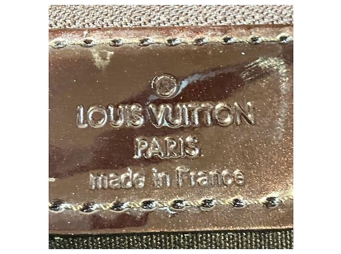 Borsa Louis Vuitton Monogram Vernis Wilshire PM Bordò - vista 4