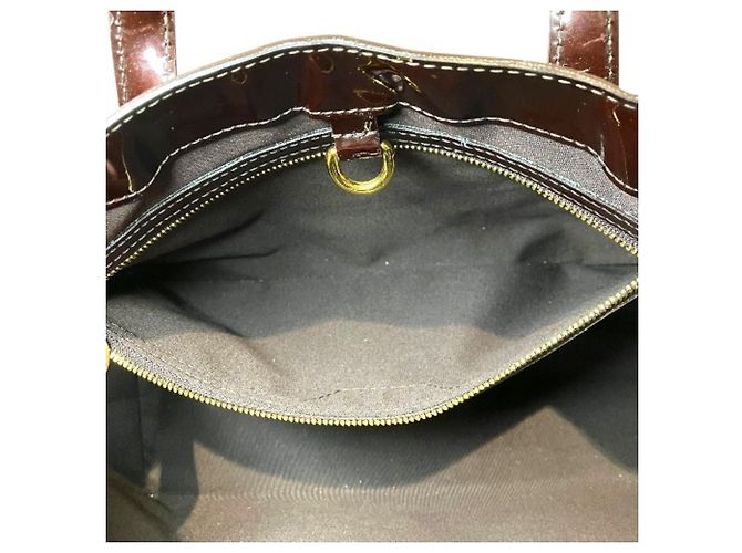 Borsa Louis Vuitton Monogram Vernis Wilshire PM Bordò - vista 8