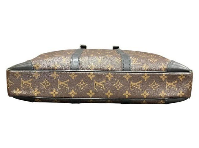 Borsa Portadocumenti Voyage Monogram Macassar Louis Vuitton Marrone - vista 3
