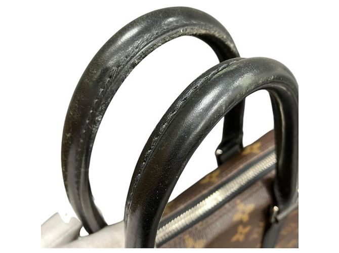 Borsa Portadocumenti Voyage Monogram Macassar Louis Vuitton Marrone - vista 7