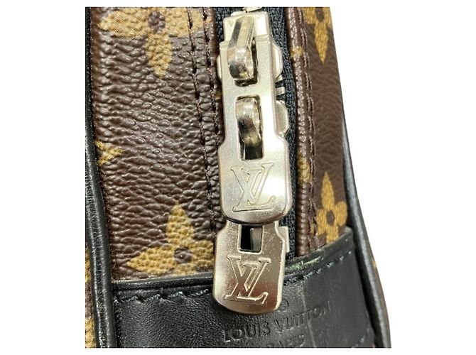 Borsa Portadocumenti Voyage Monogram Macassar Louis Vuitton Marrone - vista 8