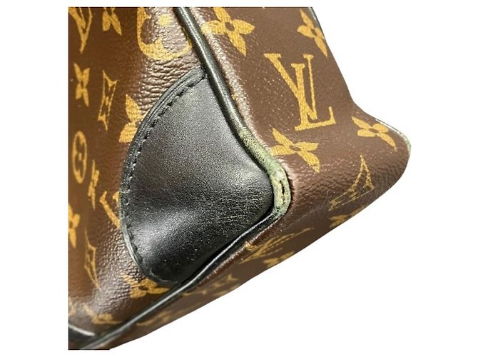 Borsa Portadocumenti Voyage Monogram Macassar Louis Vuitton Marrone - vista 9