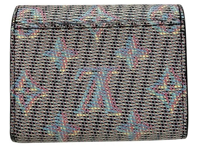 Cartera Bi-fold Louis Vuitton Monogram LV Pop Zoe Rosa Azul Amarillo - vista 2