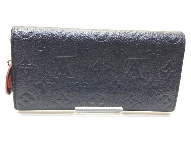 Louis Vuitton Monogram Empreinte Portefeuille Emilie M68327 Long Wallet Nero Rosso - vista 2