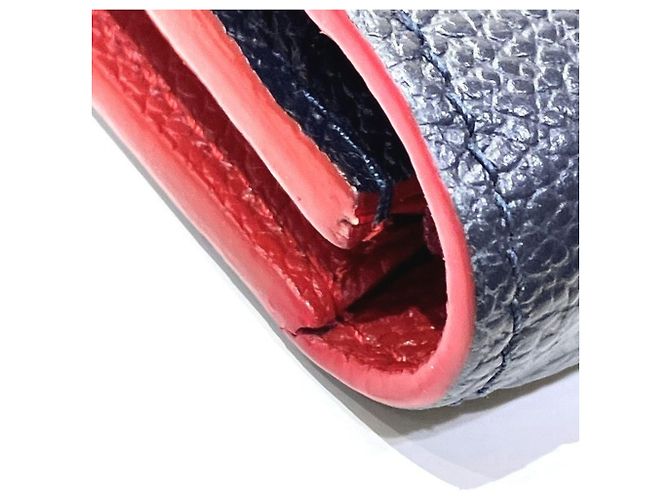 Louis Vuitton Monogram Empreinte Portefeuille Emilie M68327 Long Wallet Nero Rosso - vista 6