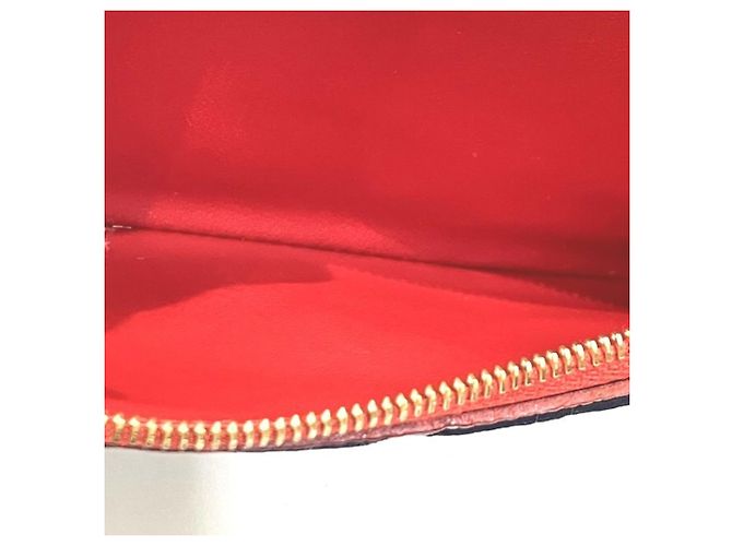 Louis Vuitton Monogram Empreinte Portefeuille Emilie M68327 Long Wallet Nero Rosso - vista 7