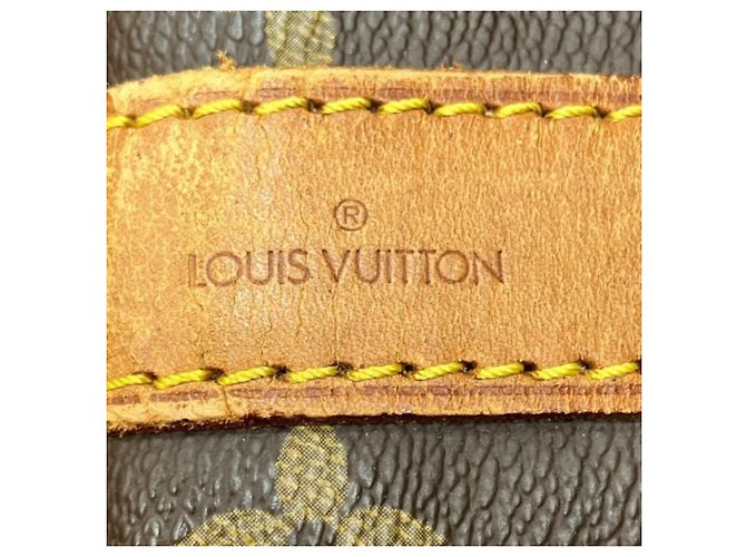 Borsa Louis Vuitton Monogram Keepall Bandoulière 60 Marrone - vista 4