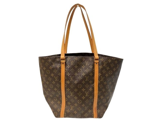 Louis Vuitton Monogram Sac Shopping Borsa e Tote Bag Marrone - vista 2