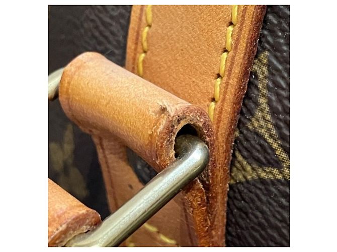 Louis Vuitton Monogram Sac Shopping Borsa e Tote Bag Marrone - vista 6