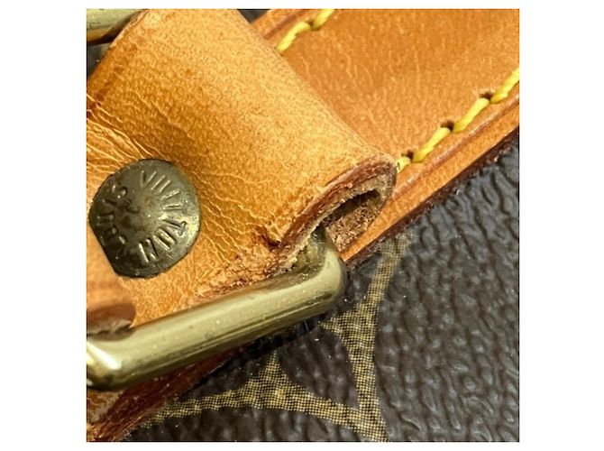 Louis Vuitton Monogram Sac Shopping Borsa e Tote Bag Marrone - vista 7
