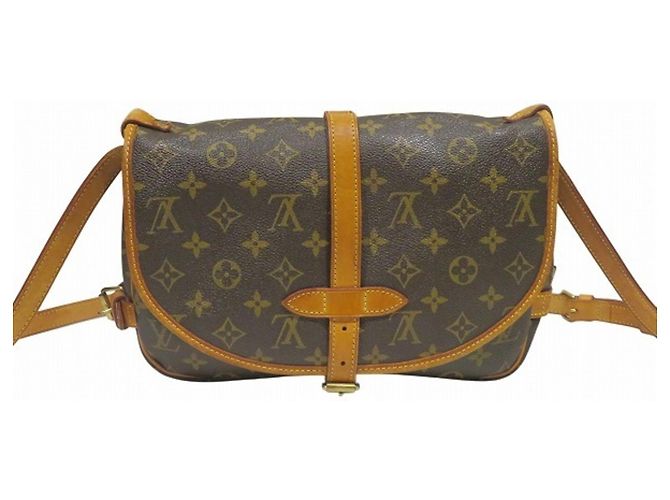 Borsa a mano/Borsa a tracolla Louis Vuitton Monogram Saumur 30 Marrone - vista 2
