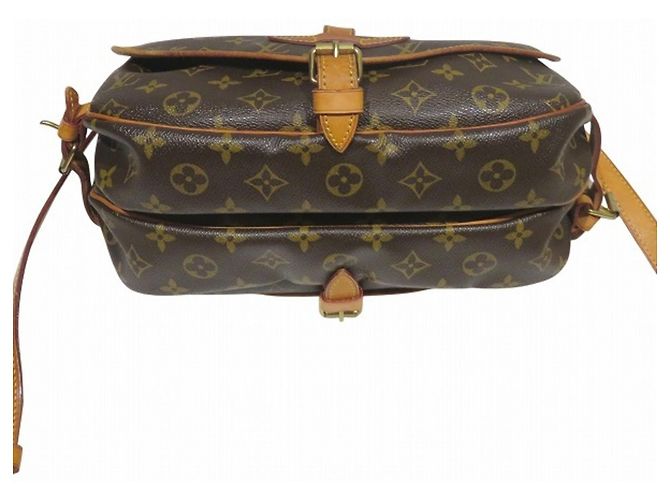 Borsa a mano/Borsa a tracolla Louis Vuitton Monogram Saumur 30 Marrone - vista 3