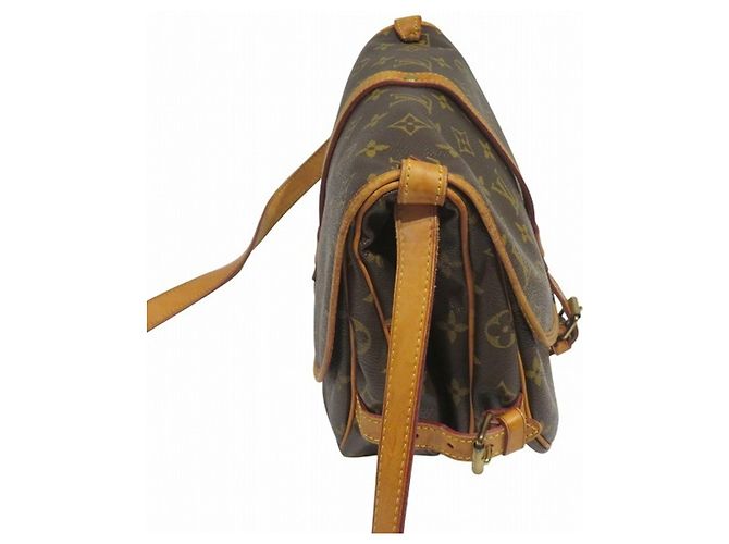Borsa a mano/Borsa a tracolla Louis Vuitton Monogram Saumur 30 Marrone - vista 8
