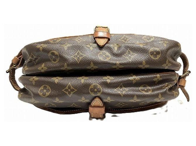 Borsa Louis Vuitton Monogram Saumur Marrone - vista 3