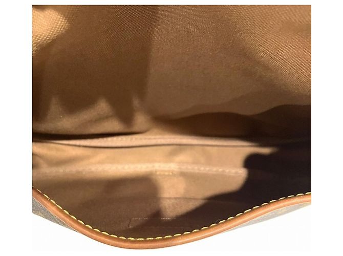 Borsa Louis Vuitton Monogram Saumur Marrone - vista 6