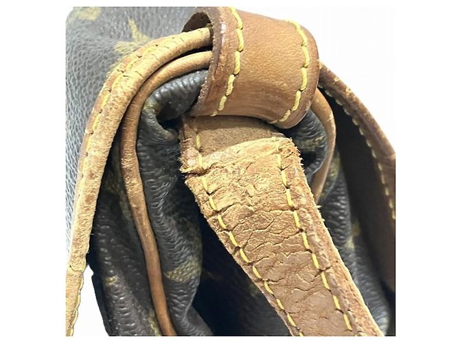 Borsa Louis Vuitton Monogram Saumur Marrone - vista 7