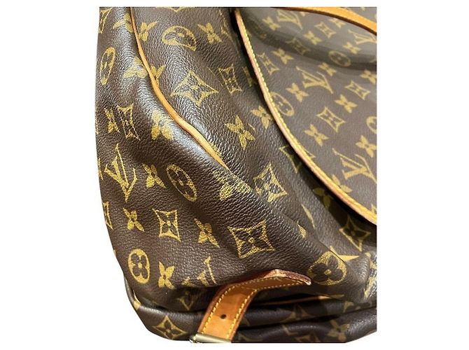 Borsa Louis Vuitton Monogram Saumur 35 Marrone - vista 7