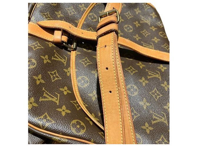Borsa Louis Vuitton Monogram Saumur 35 Borsa a tracolla Marrone - vista 6