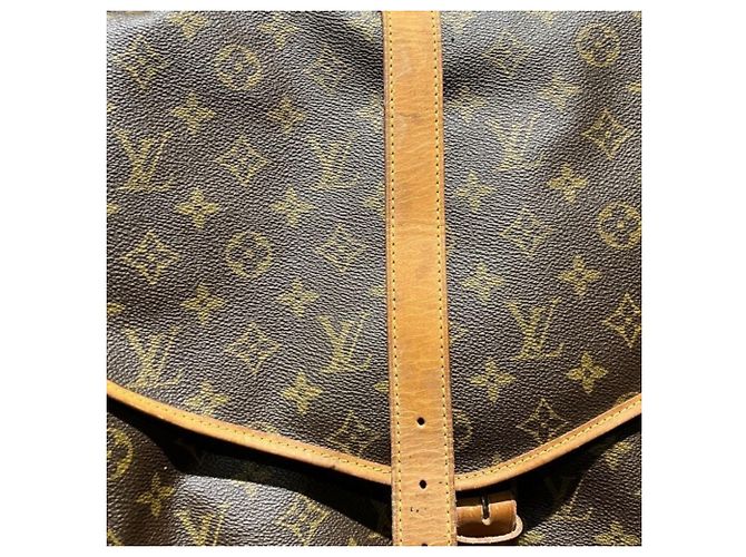 Borsa Louis Vuitton Monogram Saumur 35 Borsa a tracolla Marrone - vista 7
