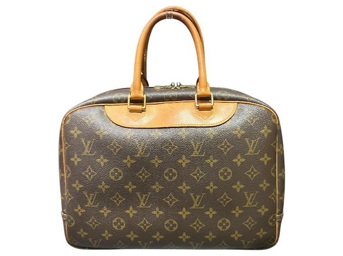 Borsa Louis Vuitton Monogram Deauville Marrone - vista 2