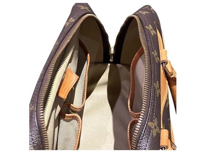 Borsa Louis Vuitton Monogram Deauville Marrone - vista 6