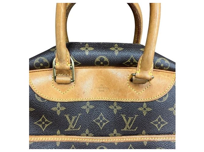 Borsa Louis Vuitton Monogram Deauville Marrone - vista 8