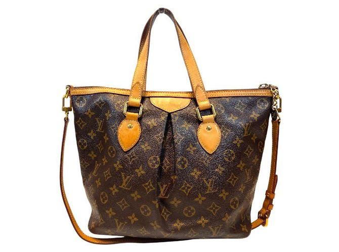 Borsa Louis Vuitton Monogram Palermo PM Marrone - vista 2