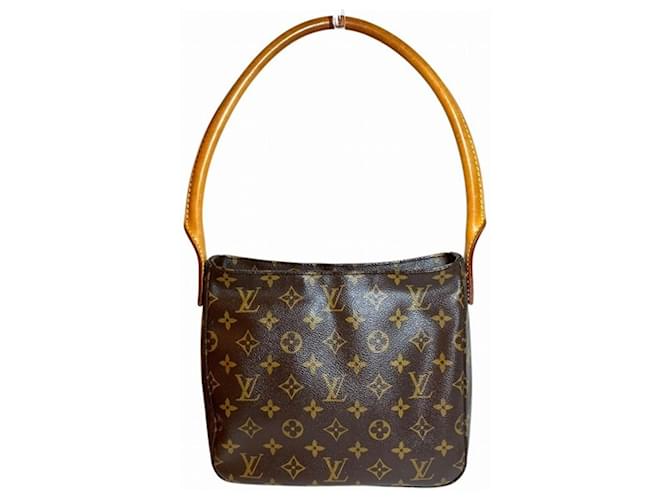 Borsa Louis Vuitton Monogram Looping MM Marrone - vista 2
