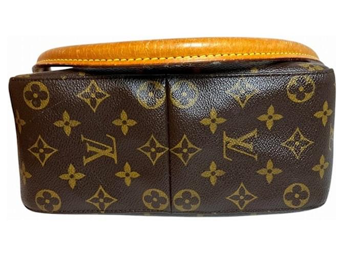 Borsa Louis Vuitton Monogram Looping MM Marrone - vista 3