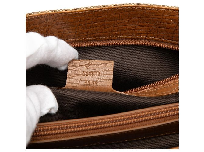 Gucci Beige GG Canvas Bamboo Tote - Ansicht 6
