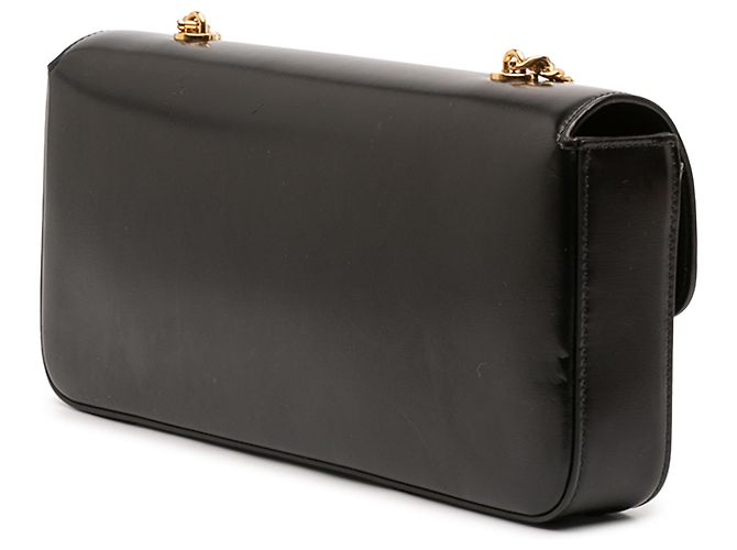 Céline Borsa a tracolla Celine Triomphe in pelle di vitello lucida nera Nero - vista 2