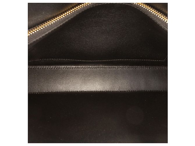 Céline Borsa a tracolla Celine Triomphe in pelle di vitello lucida nera Nero - vista 4