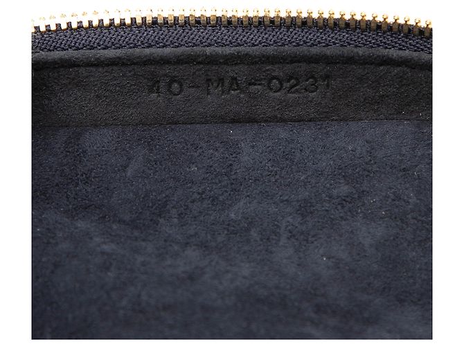 Lady Dior Vanity Case in micro pelle di agnello blu con stampa a cuore Blu navy - vista 6