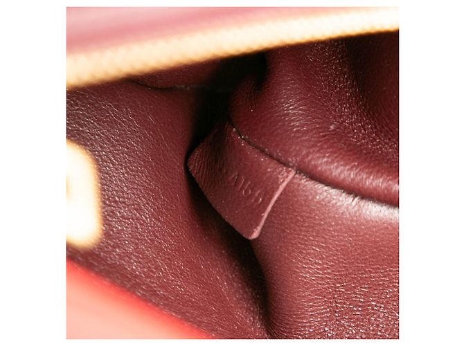 Céline Borsa Celine Red Small Tricolor Leather Trapeze Rosso Bordò - vista 6