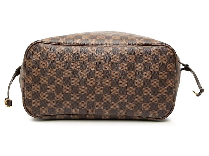 Louis Vuitton Marrone Damier Ebene Neverfull MM - vista 3