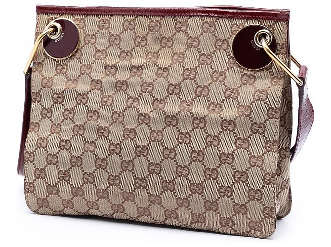 Borsa a tracolla Gucci Beige GG Canvas Eclipse - vista 2