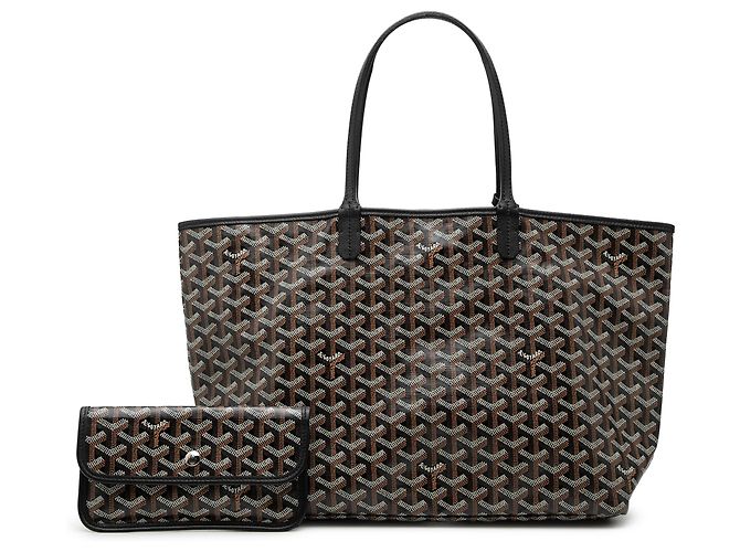 Goyard Black Goyardine Saint Louis PM Nero - vista 8