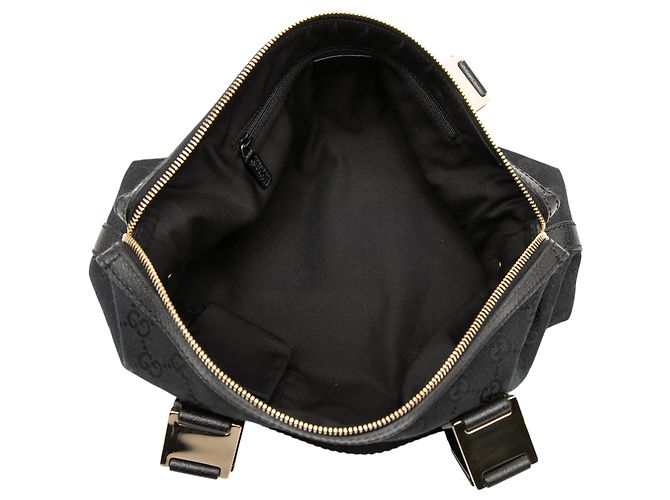 Borsa Pop in tela GG nera Gucci Nero - vista 4