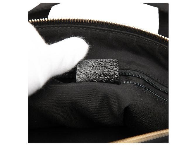 Borsa Pop in tela GG nera Gucci Nero - vista 6