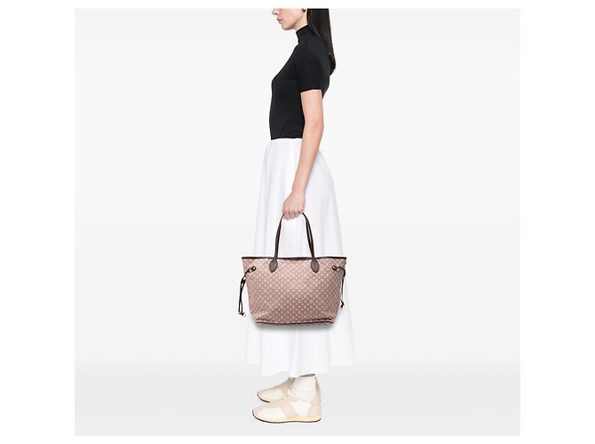 Louis Vuitton Pink Monogram Idylle Neverfull MM Rosa - vista 7