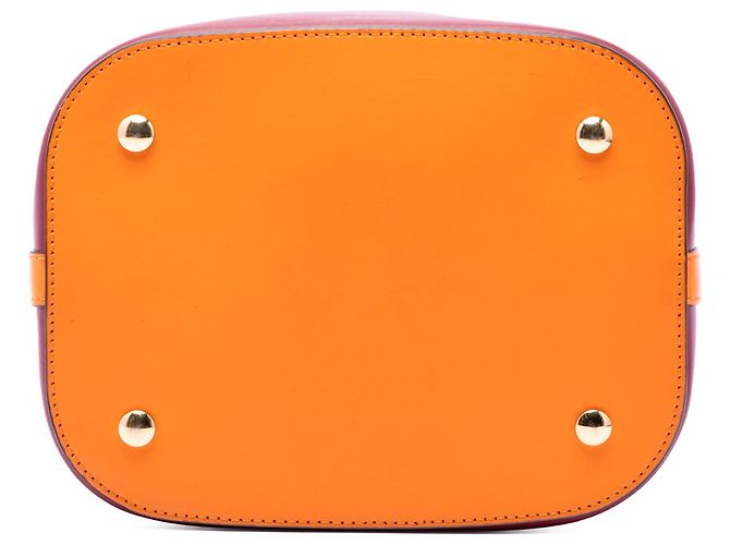 Borsa a secchiello Peggy in pelle piccola rossa Burberry Rosso - vista 3
