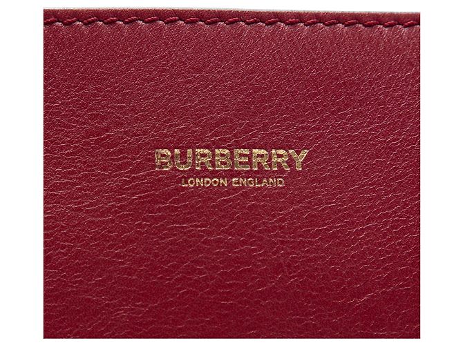 Borsa a secchiello Peggy in pelle piccola rossa Burberry Rosso - vista 5