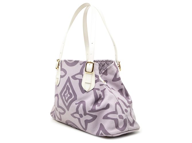 Louis Vuitton Purple Monogram Tahitienne Cabas PM Porpora - vista 2