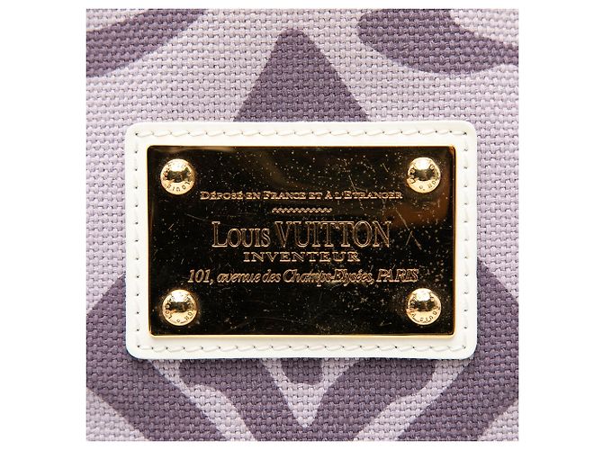 Louis Vuitton Purple Monogram Tahitienne Cabas PM Porpora - vista 6