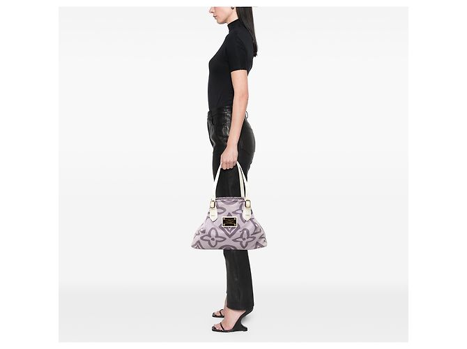 Louis Vuitton Purple Monogram Tahitienne Cabas PM Porpora - vista 8