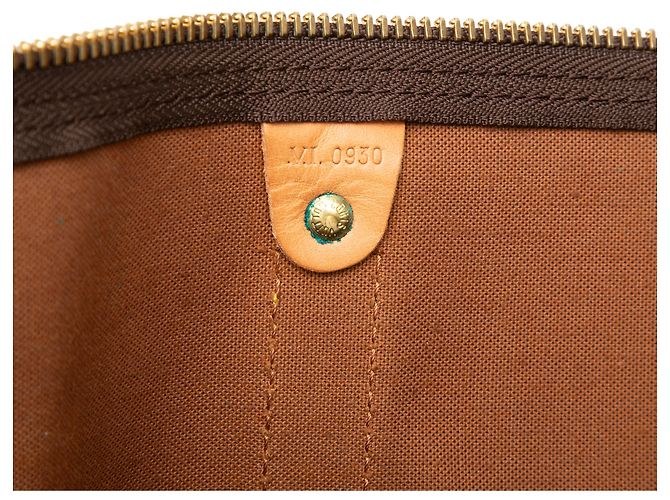 Louis Vuitton Marrone Monogram Keepall Bandouliere 50 - vista 6