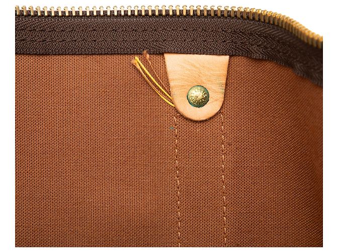 Louis Vuitton Marrone Monogram Keepall Bandouliere 50 - vista 7